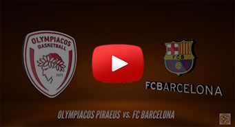 Basketball match between Olympiakos and FC Barcelona in Euroleague
