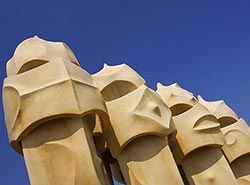 La Pedrera i Barcelona, en av Gaudi sine attraksjoner