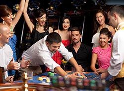 Roulette, Black Jack og poker på Casino i Barcelona, Spania